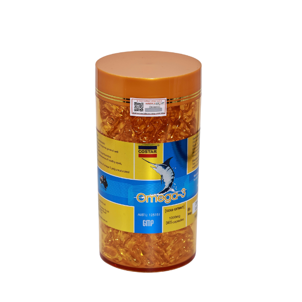 Dầu Cá Omega 3 Costar Úc 1000mg 365 viên