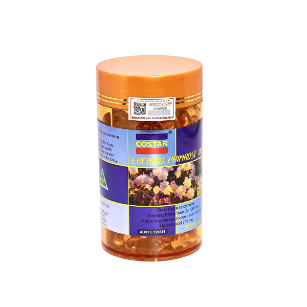 Tinh dầu hoa Anh Thảo Costar Evening Primrose Oil 100 viên Cân Bằng Nội Tiết Tố Nữ Giới