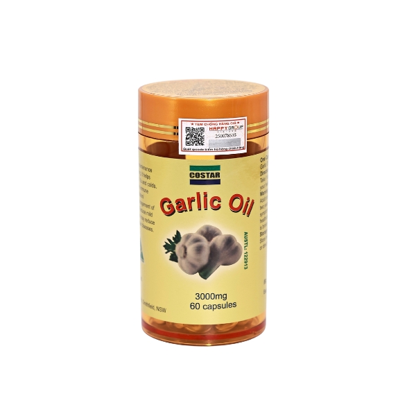 Tinh dầu tỏi Costar Garlic Oil 3000mg 60 viên