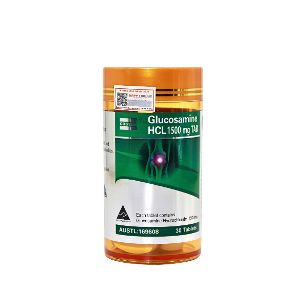 Viên uống bổ sung xương khớp Costar Glucosamine HCL 1500mg 30 viên