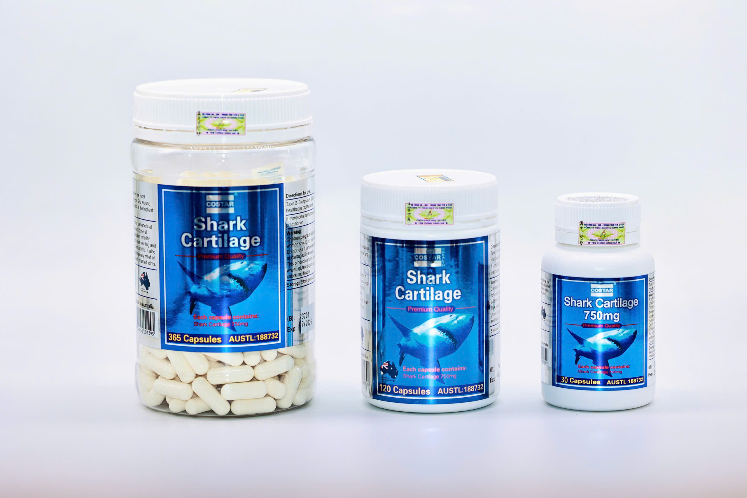 3 loại sụn cá mập